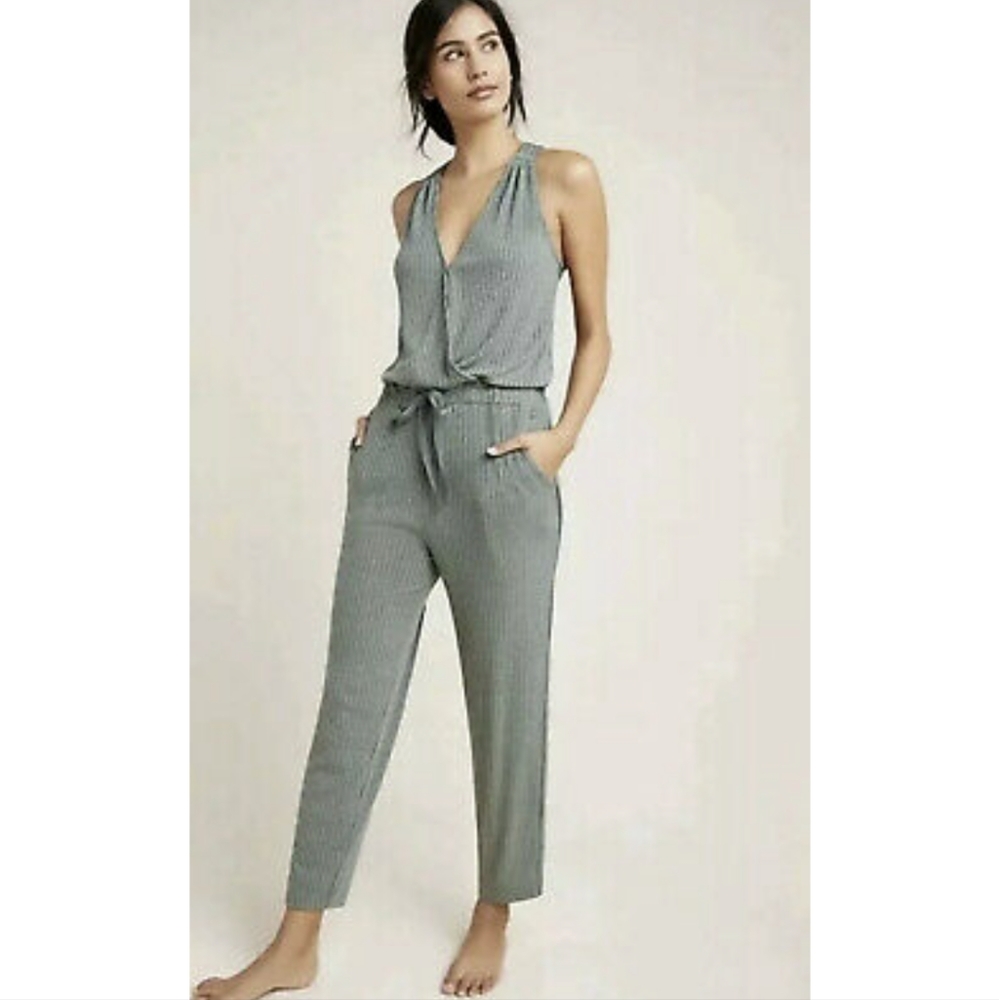 Sage green Anthropologie Saturday Sunday jumpsuit